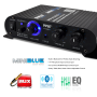 Pyle - UPFA320BT , Sound and Recording , Amplifiers - Receivers , Bluetooth Mini Blue Series Compact Class-T Amplifier, 90 Watt Max Power, Aux (3.5mm) Input, Push-Type Speaker Terminals