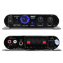 Pyle - UPFA320BT , Sound and Recording , Amplifiers - Receivers , Bluetooth Mini Blue Series Compact Class-T Amplifier, 90 Watt Max Power, Aux (3.5mm) Input, Push-Type Speaker Terminals