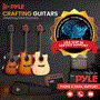 Pyle - PGA480NT , Musical Instruments , String & Wind Instruments , Beginners 6-String Acoustic Guitar - 41" Cutaway Body with Accessory Kit