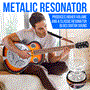 Pyle - PGA500BR.5 , Musical Instruments , String & Wind Instruments , 6-String Acoustic Resonator Guitar, Full Scale Resophonic, Accessory Kit Included