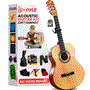 Pyle - PGACMS40LFT.5 , Musical Instruments , String & Wind Instruments , 34" 6-String Classical Acoustic Guitar for Beginner and Adult with Accessory Kit, Left Hand Style  (Natural)