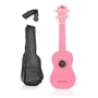 Pyle - PGAKT10PK , Musical Instruments , Banjo - Ukulele , Soprano Ukulele Mini Guitar Starter Package All Ages - Pink