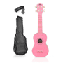 Pyle - pgakt10pk , Musical Instruments , Banjo - Ukulele , Soprano Ukulele Mini Guitar Starter Package All Ages - Pink