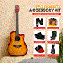 Pyle - PGSTGR007CBS , Musical Instruments , String & Wind Instruments , 41" Full-Size Acoustic Guitar Kit, Cutaway Body with Digital Tuner and Accessory Kit, (CBS)