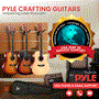 Pyle - PGSTGR007LB , Musical Instruments , String & Wind Instruments , 41" Full-Size Acoustic Guitar Kit, Cutaway Body with Digital Tuner and Accessory Kit, (LB)