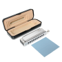Pyle - pharm21 , Musical Instruments , Harmonicas , Classic Style Harmonica - Chromatic Harmonica with Stainless Steel Cover Plates