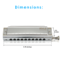 Pyle - pharm21 , Musical Instruments , Harmonicas , Classic Style Harmonica - Chromatic Harmonica with Stainless Steel Cover Plates