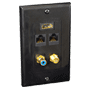 Pyle - PHDM2RB2 , Home and Office , Wall Plates - In-Wall Control , HDMI/Mono RCA Audio/Coaxial/ Dual Ethernet