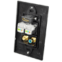 Pyle - PHDM2RB2 , Home and Office , Wall Plates - In-Wall Control , HDMI/Mono RCA Audio/Coaxial/ Dual Ethernet