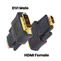 Pyle - PHFIDM , Home and Office , Cables - Wires - Adapters , Sound and Recording , Cables - Wires - Adapters , HDMI Female to DVI Male Adapter