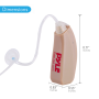 Pyle - PHLHA54.05 , Health and Fitness , Hearing Assistance , Digital Hearing Assistance Aid - Hearing Impaired Ear Amplifier with Built-in Rechargeable Battery