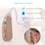 Pyle - PHLHA54.05 , Health and Fitness , Hearing Assistance , Digital Hearing Assistance Aid - Hearing Impaired Ear Amplifier with Built-in Rechargeable Battery
