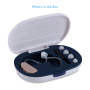 Pyle - PHLHA54.05 , Health and Fitness , Hearing Assistance , Digital Hearing Assistance Aid - Hearing Impaired Ear Amplifier with Built-in Rechargeable Battery