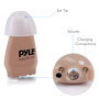 Pyle - CA-PHLHA57 , Health and Fitness , Hearing Assistance , Hearing Assistance Amplifier Aid - Mini In-Ear Impaired Hearing Amplifier with Built-in Rechargeable Battery