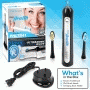 Pyle - PHLTB41BK , Health and Fitness , Toothbrushes - Oral Hygiene , Pyle Health Ultrasonic Wave Rechargeable Electric Toothbrush with Automatic Charging Dock Base, Ultra Quiet Operation (Black)