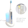 Pyle - PHLTBS51BK , Health and Fitness , Toothbrushes - Oral Hygiene , Pyle Health Ultrasonic Wave Rechargeable Electric Toothbrush with Automatic Charging Dock Base, Ultraviolet Brush Head Sanitizer and Ultra Quiet Operation (Black)