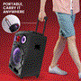 Pyle - PHP210DJT.5 , Sound and Recording , PA Loudspeakers - Cabinet Speakers , 10’’ Portable Wireless BT Speaker System – TWS Function, Built-in Rechargeable Battery, LED Display, FM/Aux/MP3/USB/SD w/ ¼’’ Input Jack for Microphone
