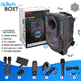 Pyle - PHPWA10TB , Sound and Recording , PA Loudspeakers - Cabinet Speakers , 10’’ Bluetooth Portable PA Speaker - Portable PA & Karaoke Party Audio Speaker with Built-in Rechargeable Battery, Two Wireless Microphone, Wired Microphone, Tablet Stand, Flashing Party Lights, MP3/USB/ /FM Radio