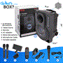 Pyle - PHPWA12TB , Sound and Recording , PA Loudspeakers - Cabinet Speakers , 12’’ Bluetooth Portable PA Speaker - Portable PA & Karaoke Party Audio Speaker with Built-in Rechargeable Battery, Two Wireless Microphone, Wired Microphone, Tablet Stand, Flashing Party Lights, MP3/USB/ /FM Radio