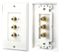 Pyle - PHRCOMP3 , Home and Office , Wall Plates - In-Wall Control , 3 RGB/RCA Component Wall Plate