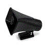 Pyle - PHSP4BK , Home and Office , Home Speakers , Indoor/Outdoor PA Horn Speaker - 6” Portable PA Speaker with 8 Ohms Impedance & 50W Peak Power (Black)