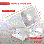 Pyle - PHSP5 , Home and Office , Home Speakers , Sound and Recording , Home Speakers , Indoor/Outdoor PA Horn Speaker - 8” Portable PA Speaker w/ 8 Ohms Impedance & 65W Peak Power