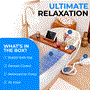 Pyle - PHSPAMT24HT.5 , Health and Fitness , Therapeutic , Home and Office , Therapeutic , Bubble Bath Mat Body Spa Massage with Warm Air