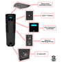 Pyle - phst92ibk , Sound and Recording , SoundBars - Home Theater , 600 Watt Digital 2.1 Channel Home Theater Tower w/ iPod & iPhone Docking Station - Black Wood Finish
