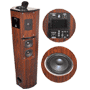 Pyle - PHST92ICW , Sound and Recording , SoundBars - Home Theater , 600 Watt Digital 2.1 Channel Home Theater Tower w/ iPod & iPhone Docking Station - Cherry Wood Finish
