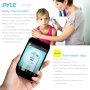 Pyle - PHTM10BTGR ,  , Bluetooth Infrared Ear Thermometer with Digital LCD Display Readout
