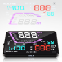 Pyle - PHUD15.5 , On the Road , Plug-in Audio Accessories - Adapters , Heads Up Display HUD Screen - Vehicle Speed & GPS Compass HUD Monitor System