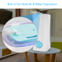 Pyle - phumdif8 , Home and Office , Therapeutic , Serene Life Ultrasonic Humidifier, Cool Mist Moisture with Aroma/Oil Fragrance Diffuser