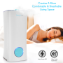 Pyle - phumdif8 , Home and Office , Therapeutic , Serene Life Ultrasonic Humidifier, Cool Mist Moisture with Aroma/Oil Fragrance Diffuser
