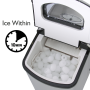 Pyle - AZPICEM25 , Kitchen & Cooking , Ice Makers , Ice Maker, Countertop Ice Cube Making Machine (Stainless Steel)