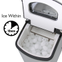 Pyle - PICEM25 , Kitchen & Cooking , Ice Makers , Ice Maker, Countertop Ice Cube Making Machine (Stainless Steel)