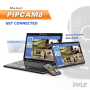 Pyle - PIPCAM8 , Home and Office , Cameras - Videocameras , IP Camera Surveillance Security Monitor with Wi-Fi, H.264 Video, P2P Network, Image Capture, Video Recording, Built-in Microphone and Speaker for 2-Way Communication, Built-in Web Server, Software Included, Downloadable App