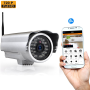 Pyle - PIPCAMHD17 , Home and Office , Cameras - Videocameras , Weatherproof Outdoor IP Cam / WiFi Security Camera, HD 720p with Remote Surveillance Monitoring, App Download