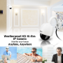 Pyle - PIPCAMHD47.5 , Home and Office , Cameras - Videocameras , Weatherproof HD Hi-Res IP Camera - 4x Optical Zoom Outdoor WiFi Cam with Built in 32g SD