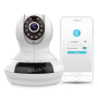 Pyle - UIPCAMHD61 , Home and Office , Cameras - Videocameras , HD Wireless IP Camera / WiFi Cam, Remote Video Monitoring Surveillance Security, Built-in Speaker, Microphone, PTZ (Pan, Tilt, Zoom) Control, App Download
