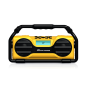 Pyle - PJSR350YL , Sports and Outdoors , Portable Speakers - Boom Boxes , Gadgets and Handheld , Portable Speakers - Boom Boxes , Industrial BoomBoX Rugged Bluetooth Speaker, Heavy-Duty & Splash-Proof Stereo Radio, Portable Wireless Sound System, USB/SD/MP3/FM Radio (Yellow)