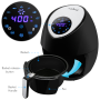 Pyle - pkairfr42 , Kitchen & Cooking , Air Fryers , Electric Air Fryer / Digital Oil-Free Air Frying
