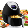 Pyle - pkairfr42 , Kitchen & Cooking , Air Fryers , Electric Air Fryer / Digital Oil-Free Air Frying