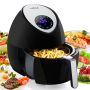 Pyle - PKAIRFR42 , Kitchen & Cooking , Air Fryers , Electric Air Fryer / Digital Oil-Free Air Frying