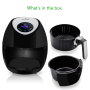 Pyle - pkairfr42 , Kitchen & Cooking , Air Fryers , Electric Air Fryer / Digital Oil-Free Air Frying