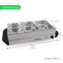 Pyle - PKBFWM21 , Kitchen & Cooking , Food Warmers & Serving , Electric Food Warming Tray - Buffet Server Hot Plate Food Warmer