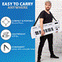 Pyle - PKBRD37WT , Musical Instruments , Digital Musical Karaoke Keyboard - Portable Electronic Piano Keyboard with Built-in Rechargeable Battery & Wired Microphone, White (37 Keys)
