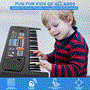 Pyle - PKBRD4113.7 , Musical Instruments , Digital Musical Karaoke Keyboard - Portable Electronic Piano Keyboard with Built-in Rechargeable Battery & Wired Microphone (49 Keys)