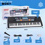 Pyle - PKBRD4113.7 , Musical Instruments , Digital Musical Karaoke Keyboard - Portable Electronic Piano Keyboard with Built-in Rechargeable Battery & Wired Microphone (49 Keys)