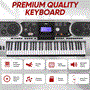 Pyle - PKBRD6175P , Musical Instruments , Digital Musical Karaoke Keyboard Piano - Portable Electronic Piano Keyboard Includes Water-Resistant Case Bag, Keyboard stand, Sustain pedal & Headset (61 Keys)
