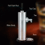 Pyle - PKBRFMSR22 , Kitchen & Cooking , Fridges & Coolers , Automatic Beer Dispenser - Portable Beer Pump Server